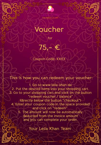 Voucher of 75 €